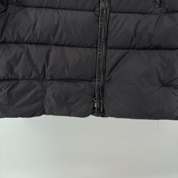 Mackage Women’s Down Coat Black Asymmetrical Zip Puffer Jacket Size L Goose Down - Picture 7 of 8